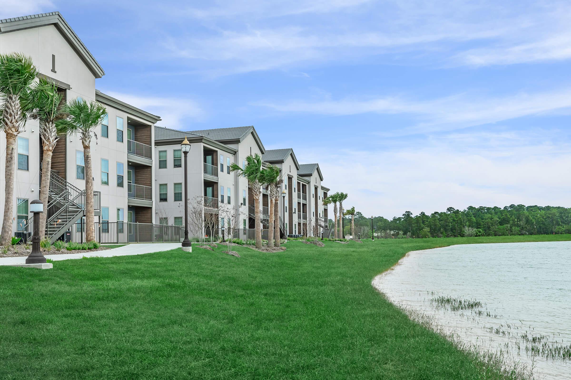 a large lawn in front of a house