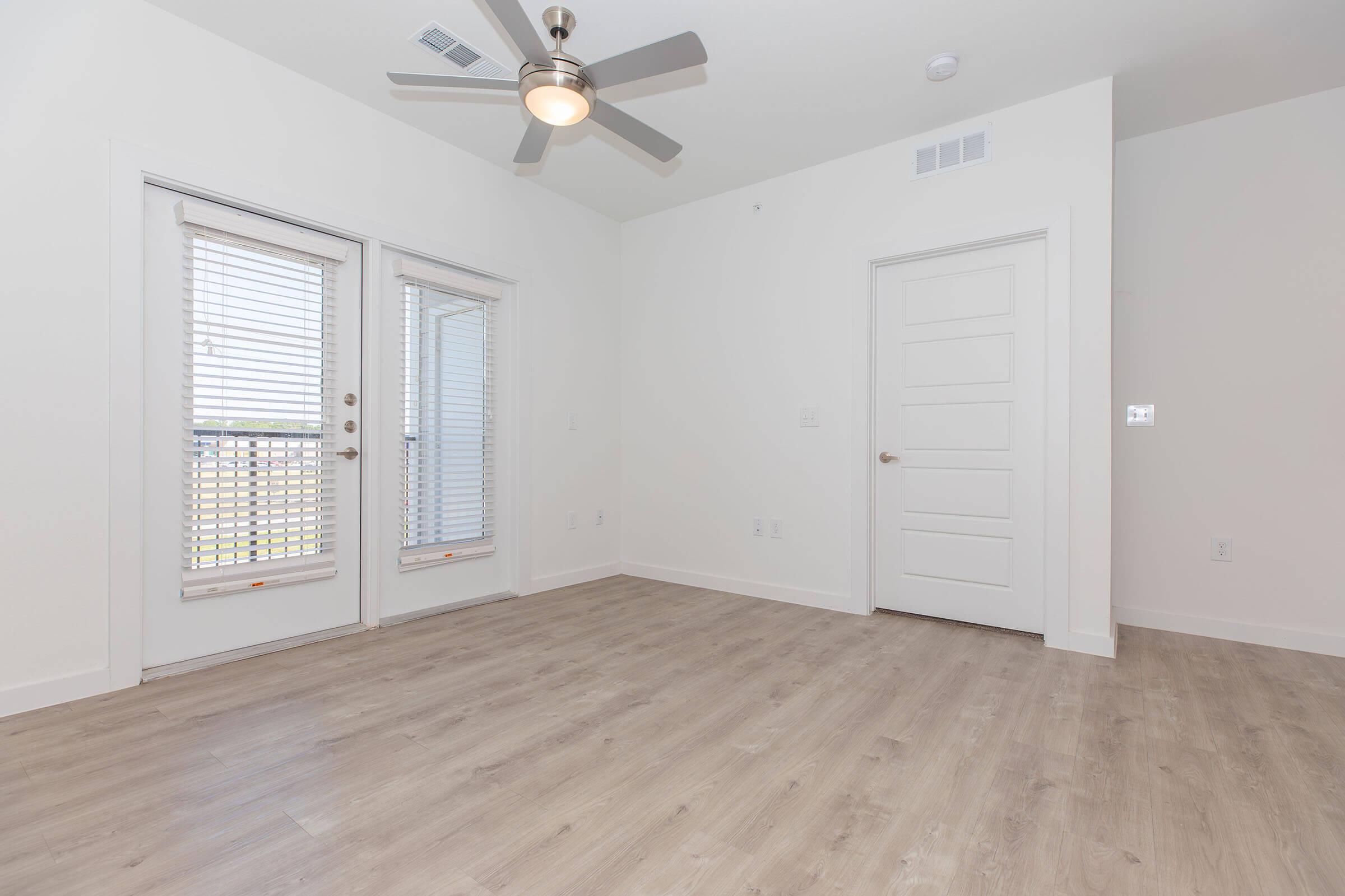 a room with a wooden floor