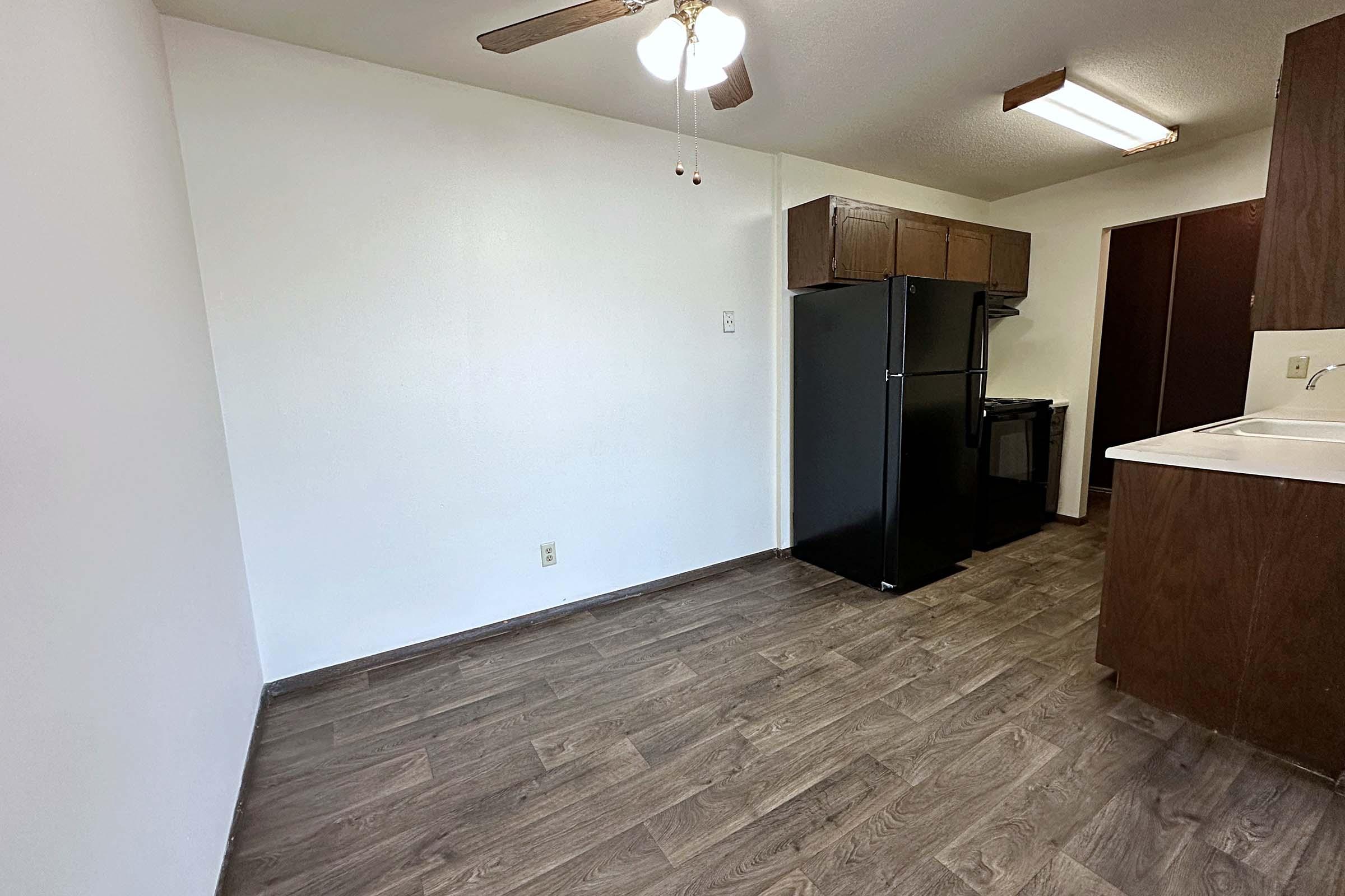 a room with a wooden floor