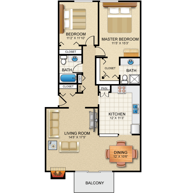 Floor plan image of The Marlowe