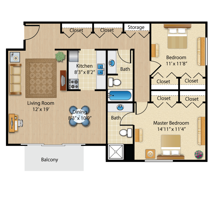 Floor plan image of The Biltmore