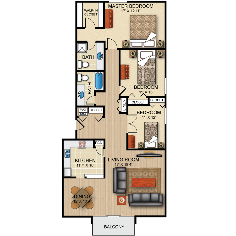 Floor plan image of The Townley