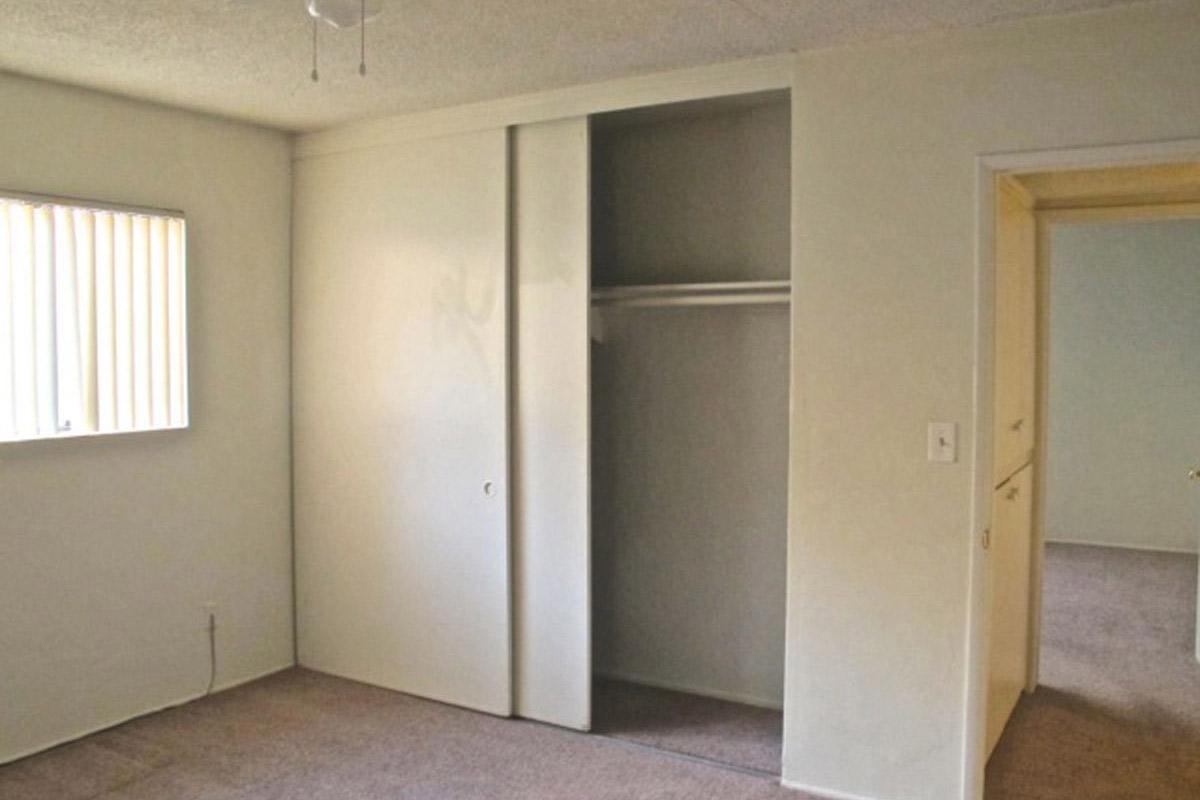 a double door in a room