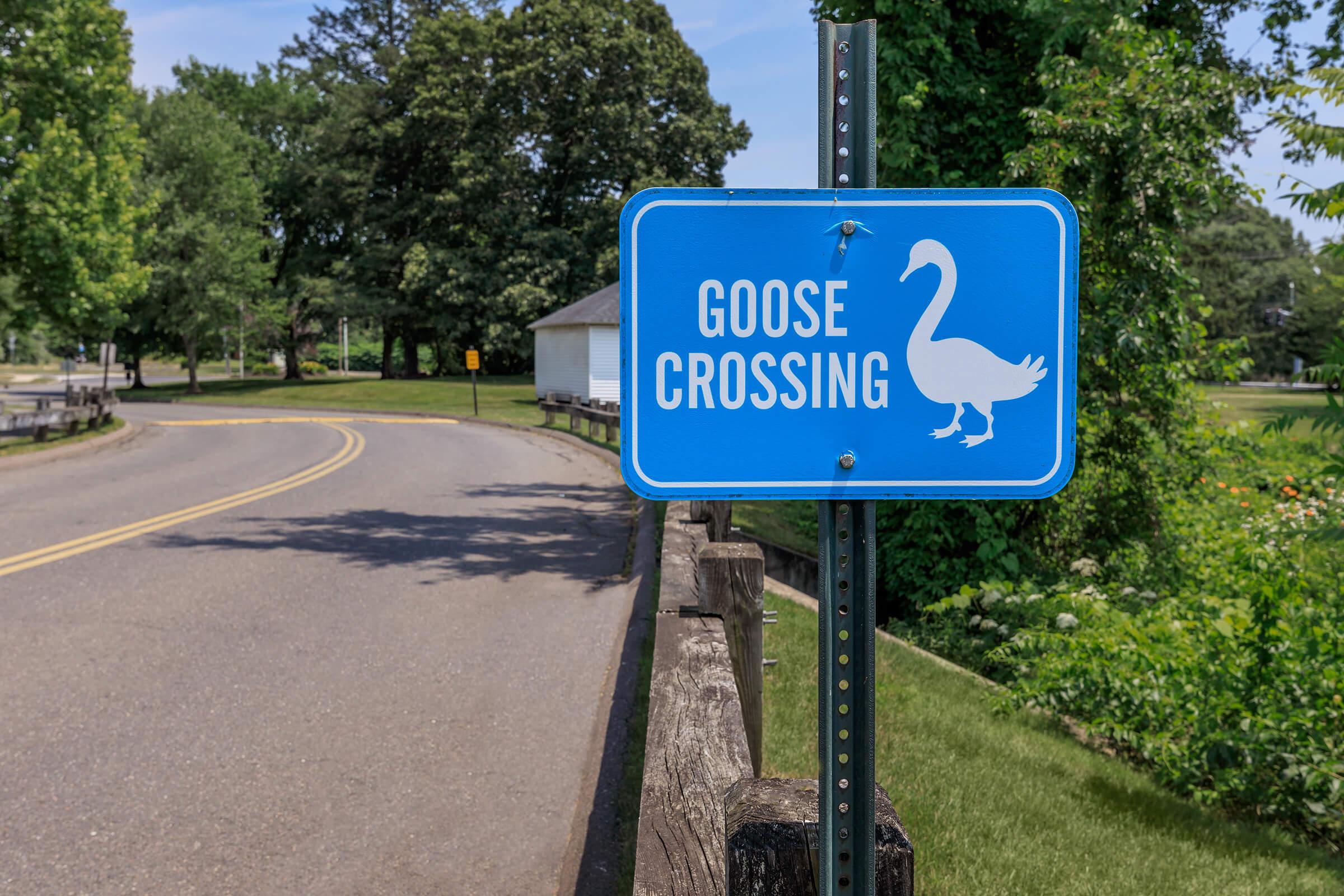 a sign on the side of a road