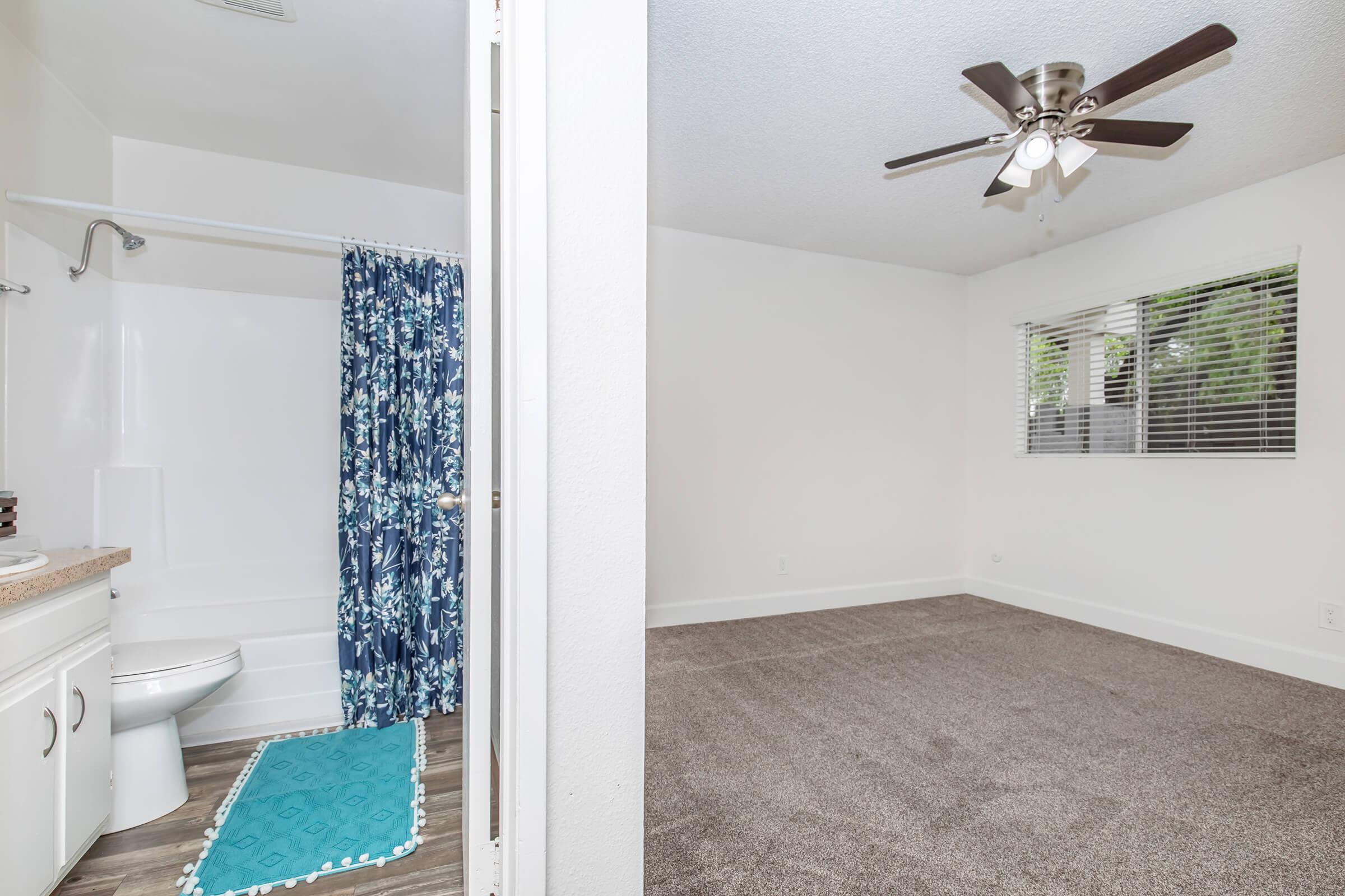 a room with a sink and a window