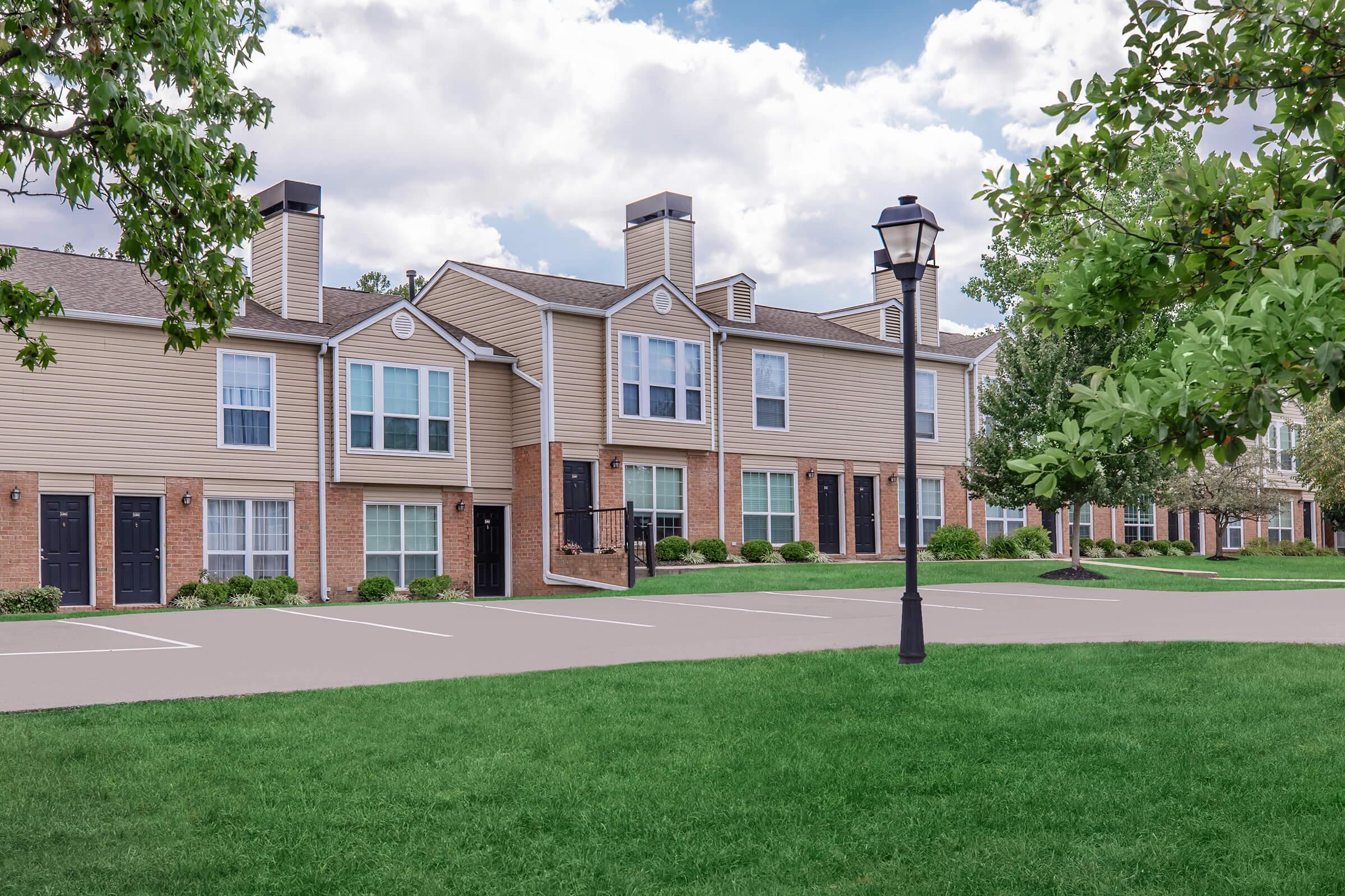 a large lawn in front of a building