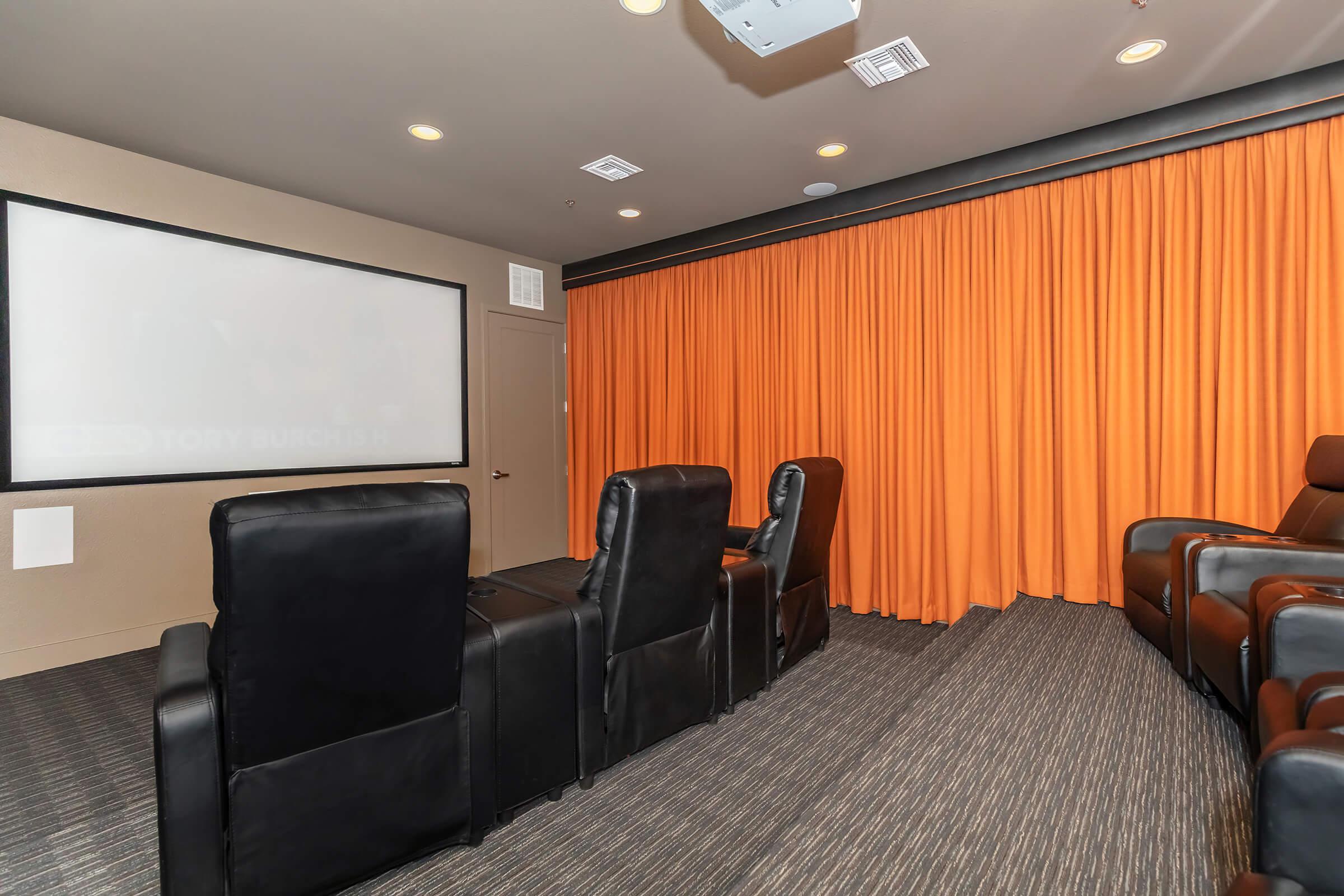 LIBRARY MEDIA ROOM AND THEATER