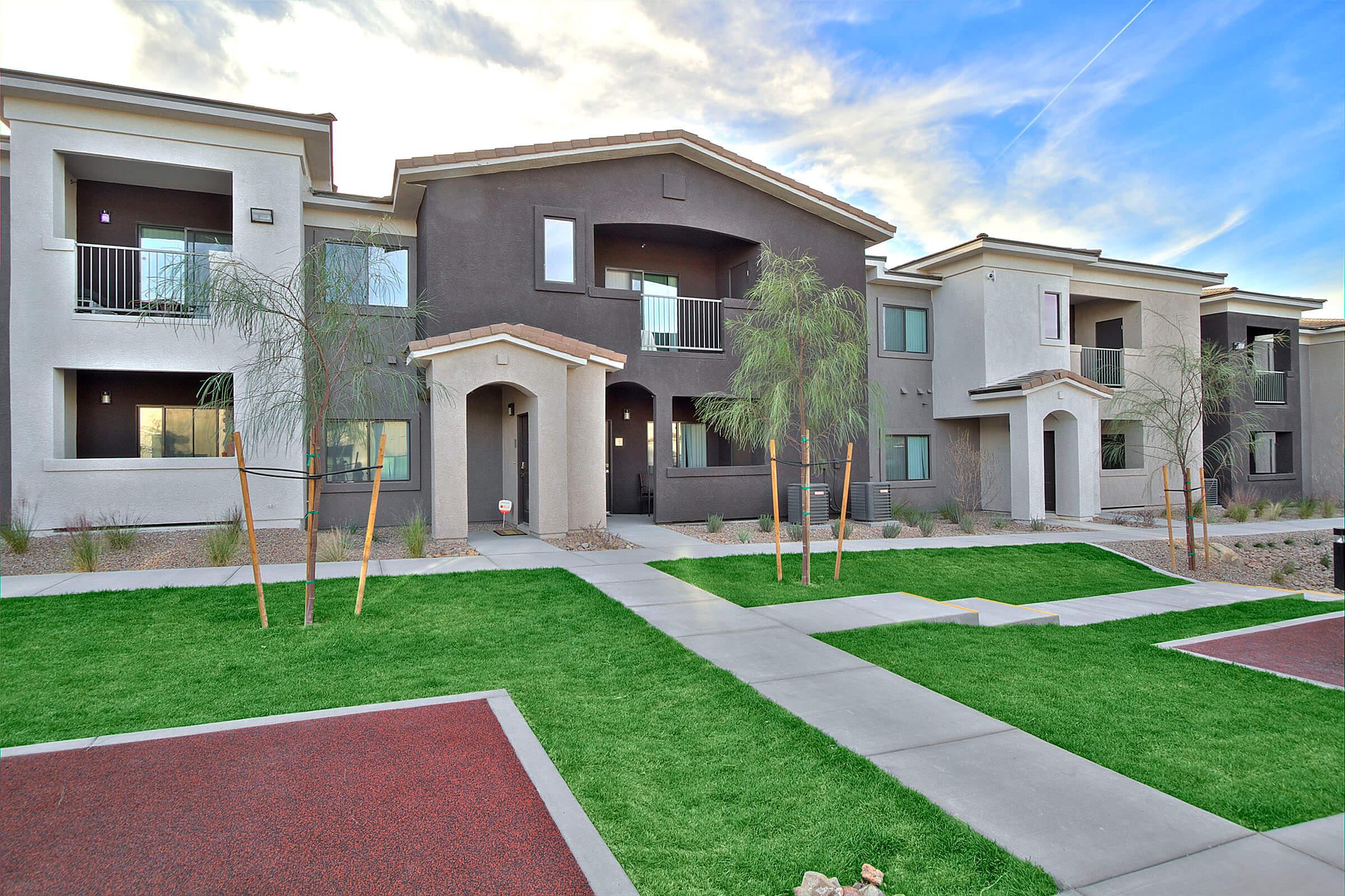 a large lawn in front of a house