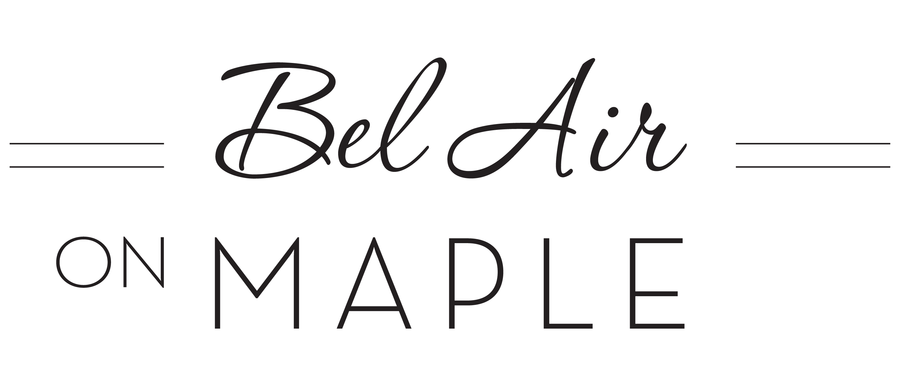 Bel Air on Maple Promotional Logo