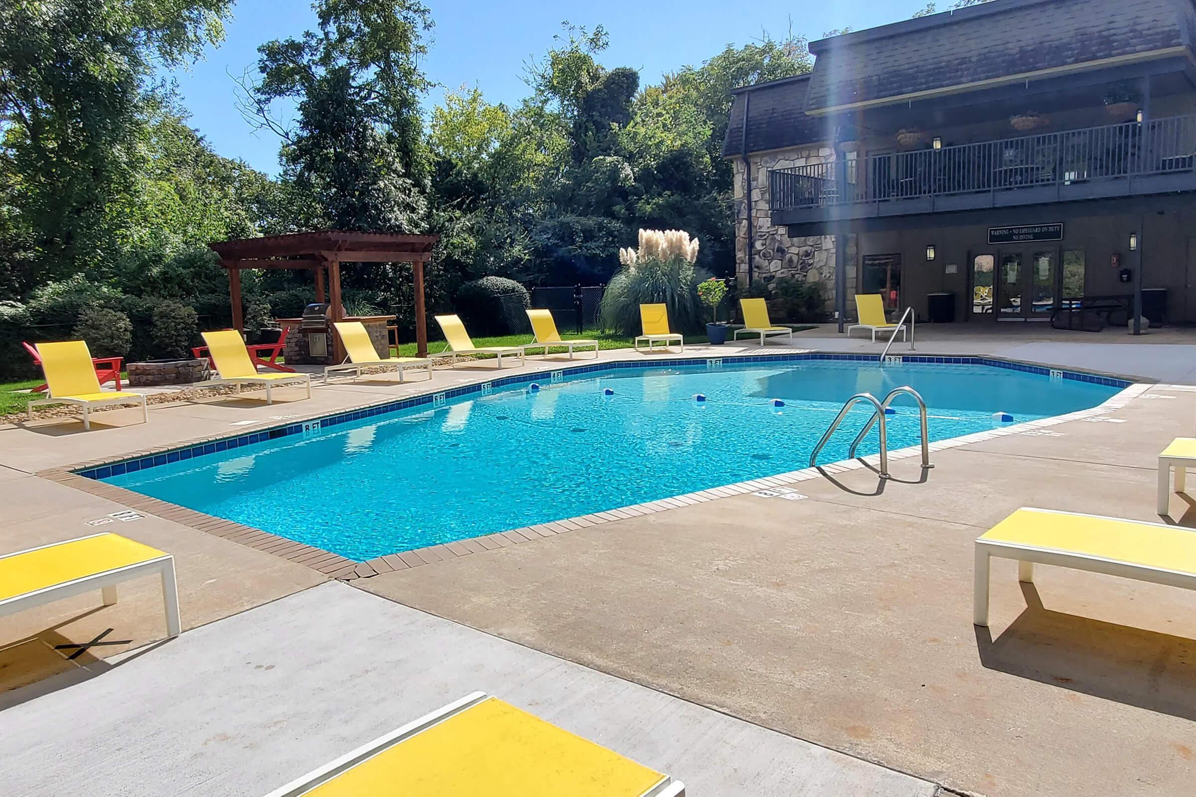 Swim in our saltwater pool in Knoxville, TN