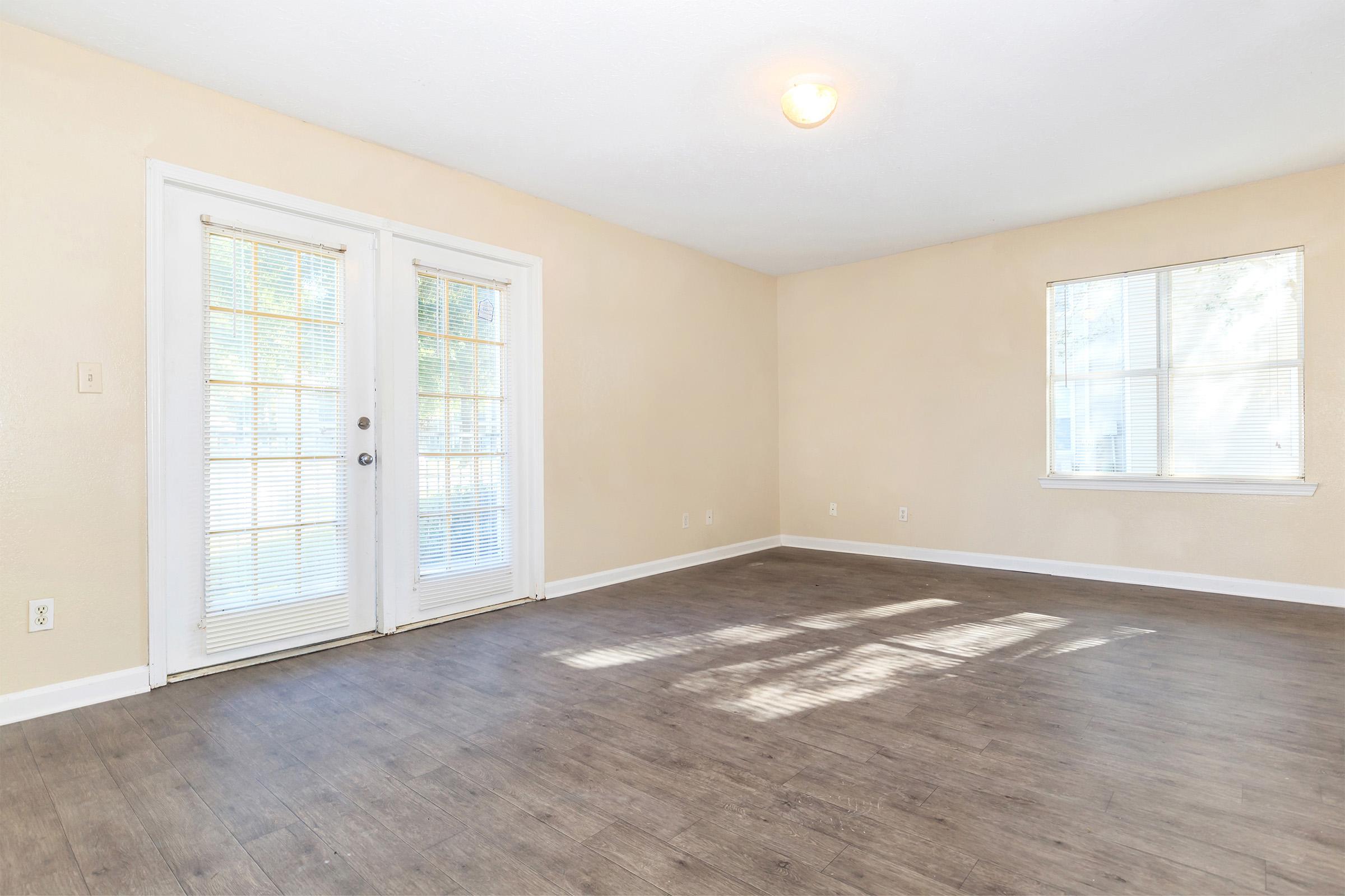 a room with a wooden floor