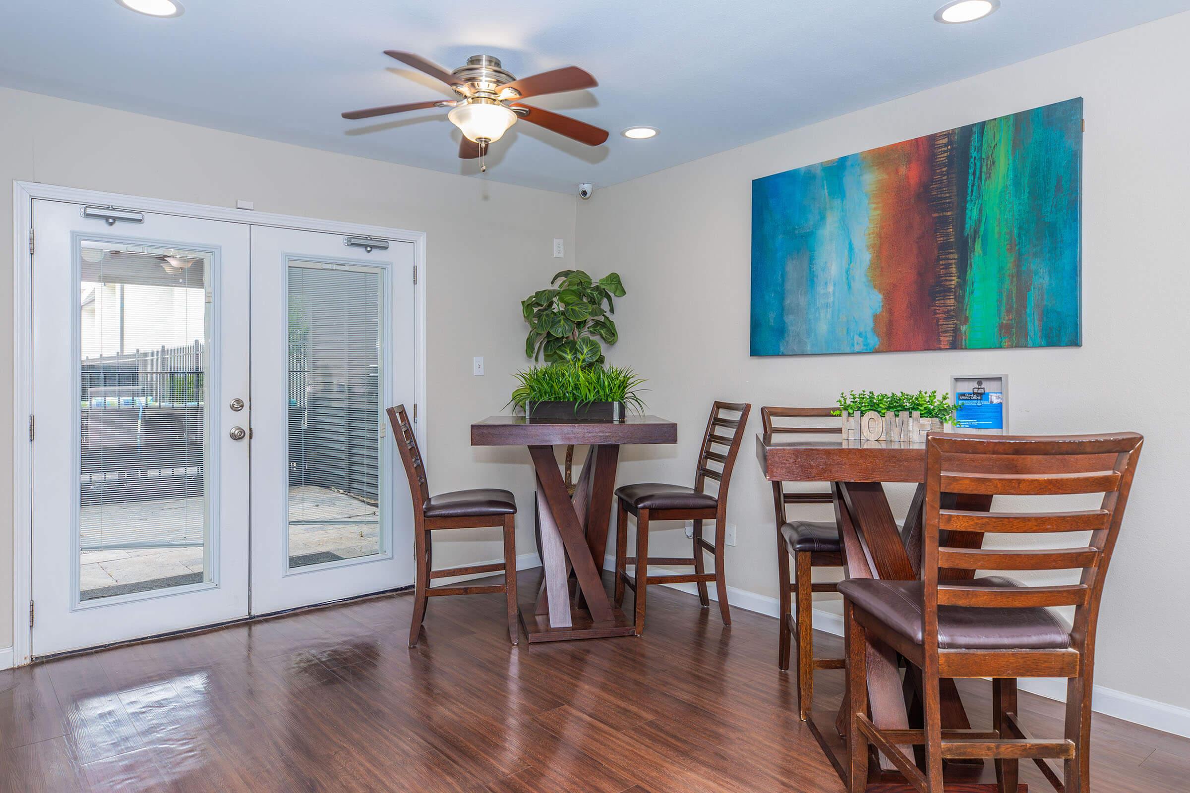 a dining room table