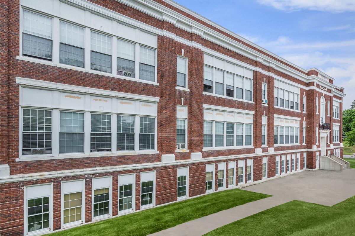 a large brick building