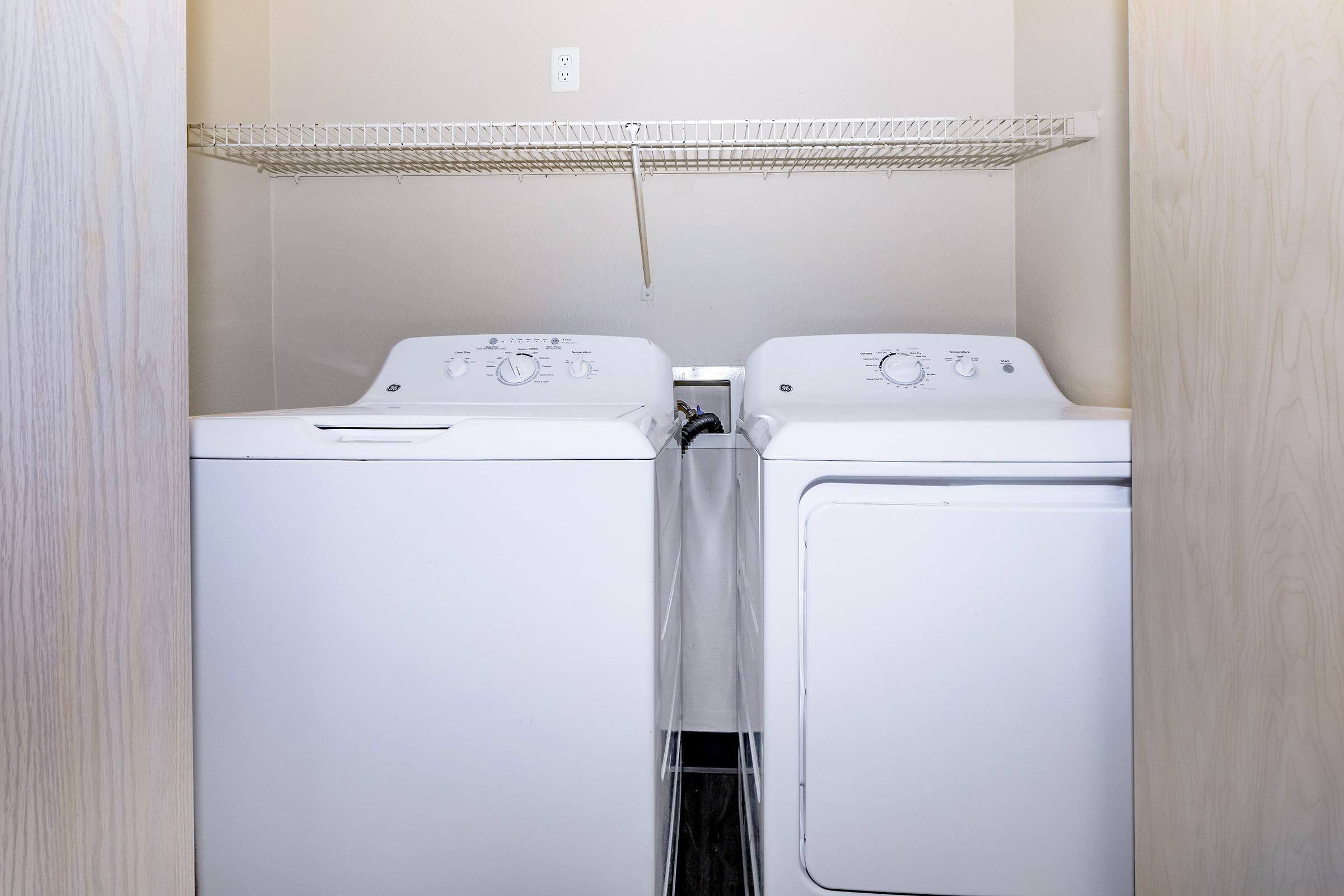 a double door refrigerator in the kitchen