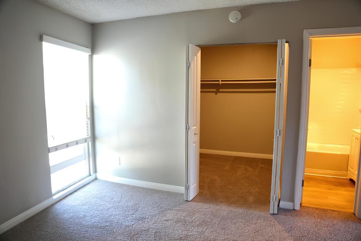 a door in a room