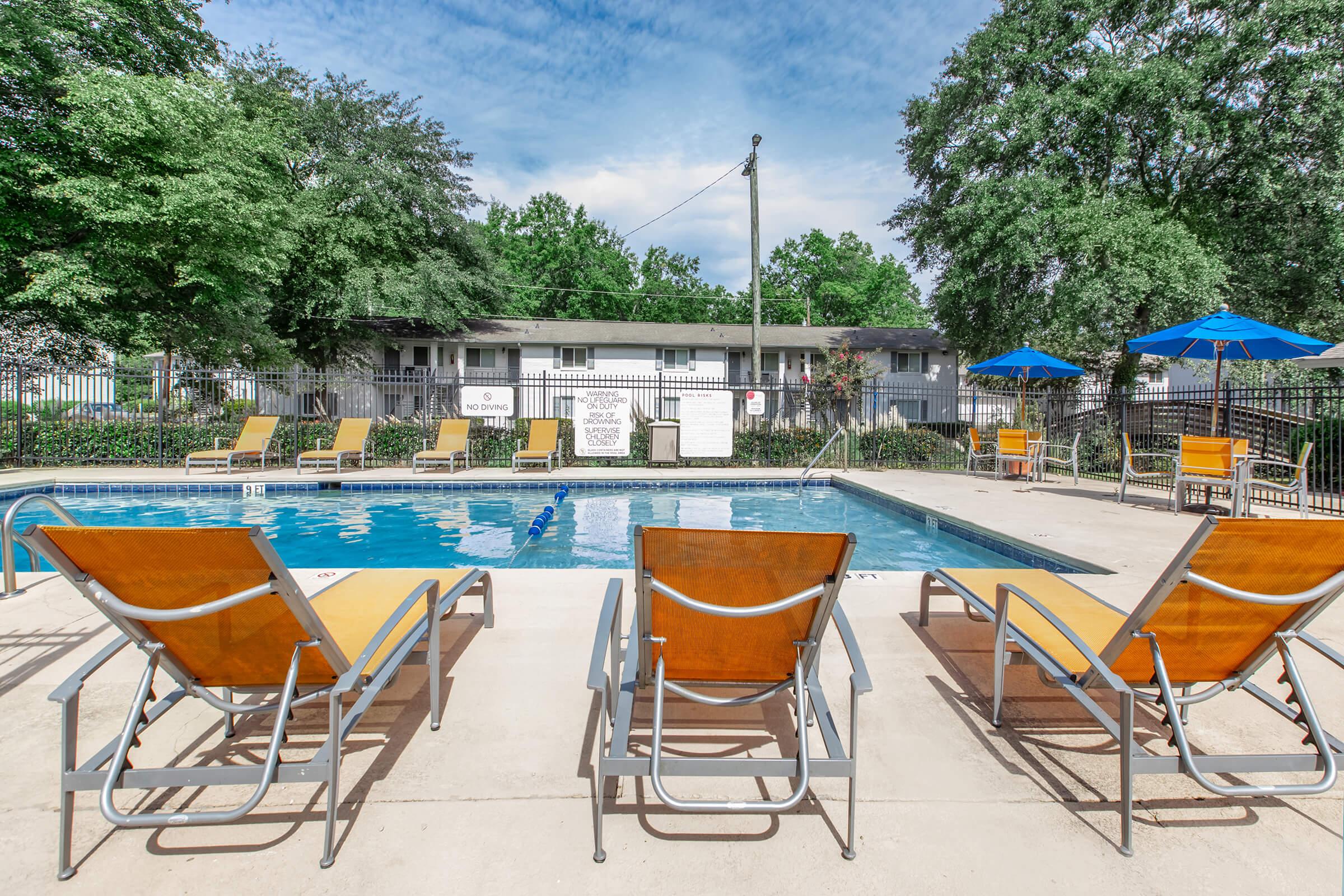 poolside deck chairs