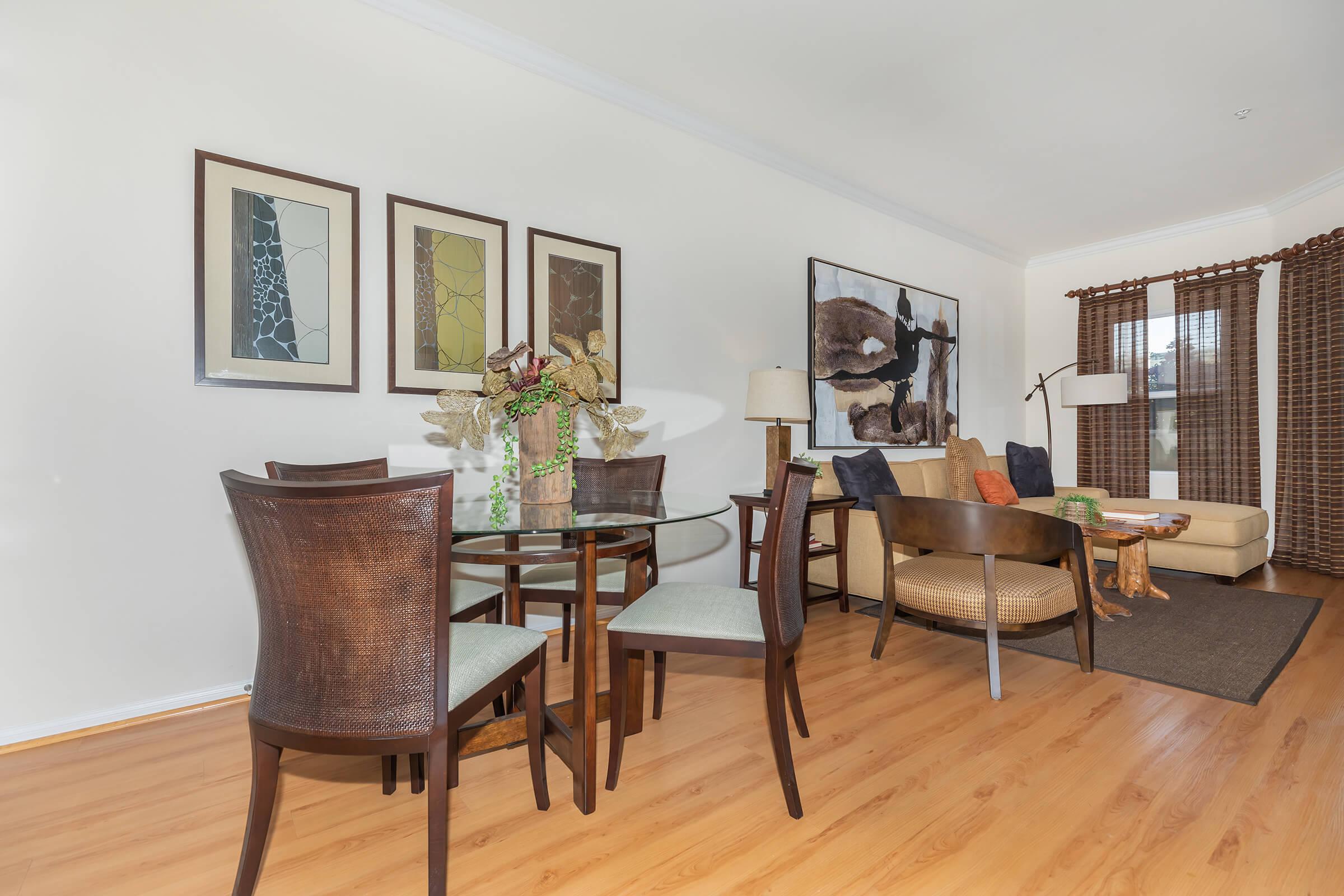 a dining room table