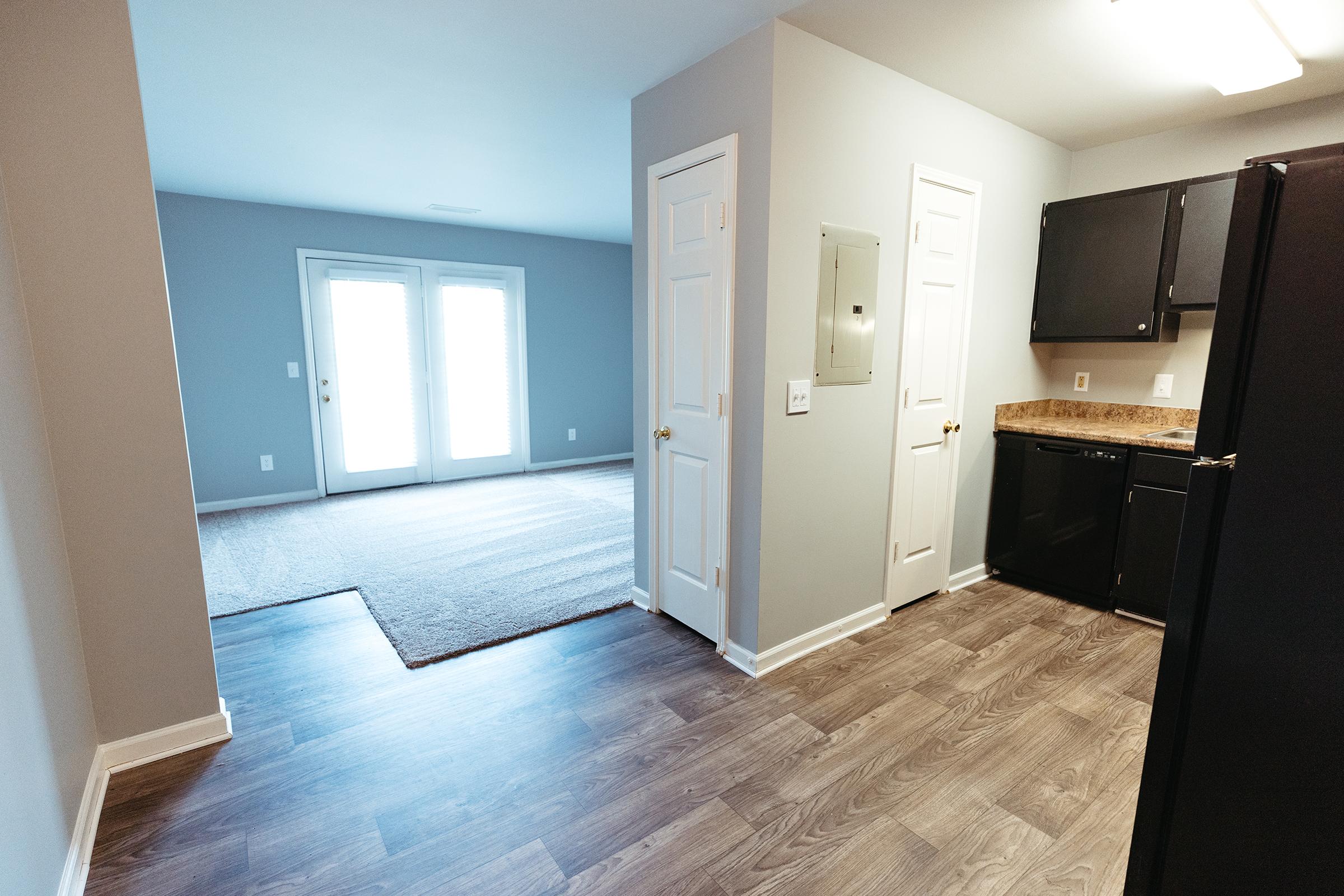 Pantry and Front hall closet doors.