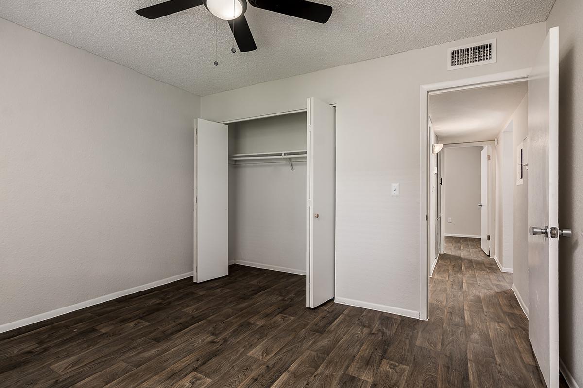 Bedroom with Oversized Closet - The Gallery Apartments - Tempe - Arizona