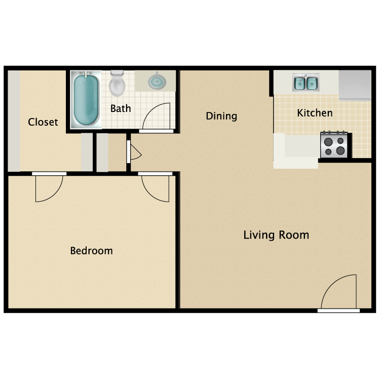 Floor plan image of A2