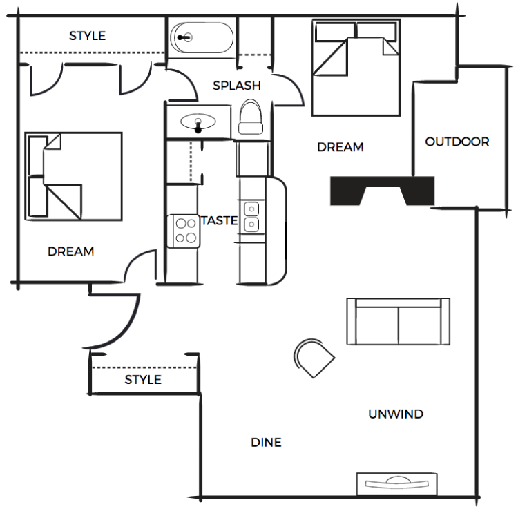 Floor plan image of B2
