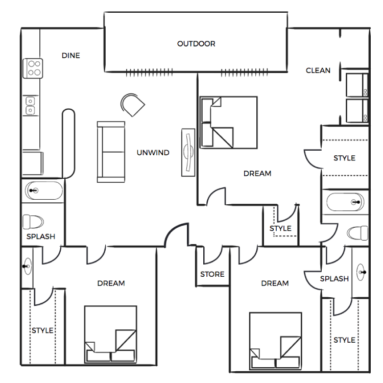 Floor plan image of C1