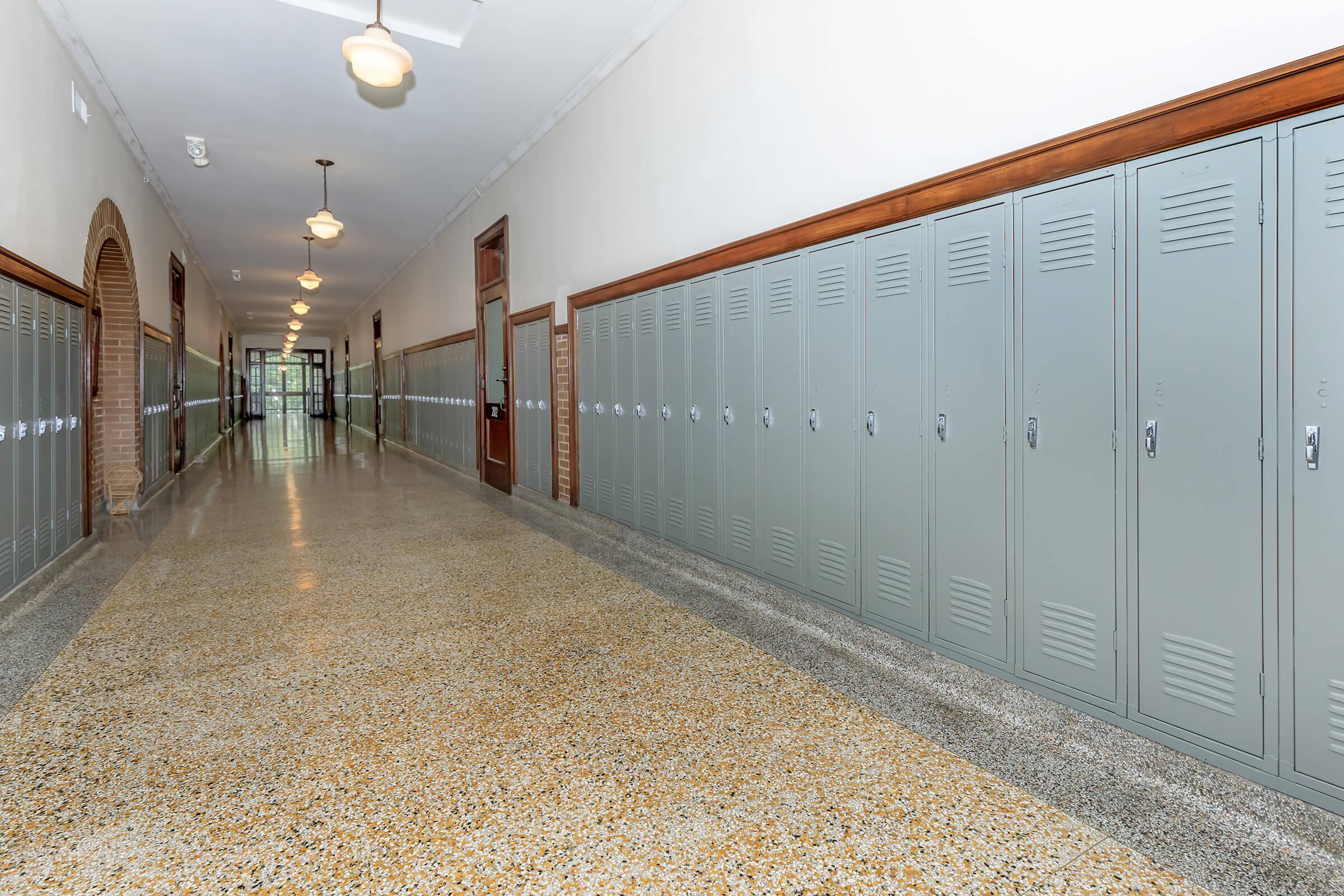 a person standing in a room