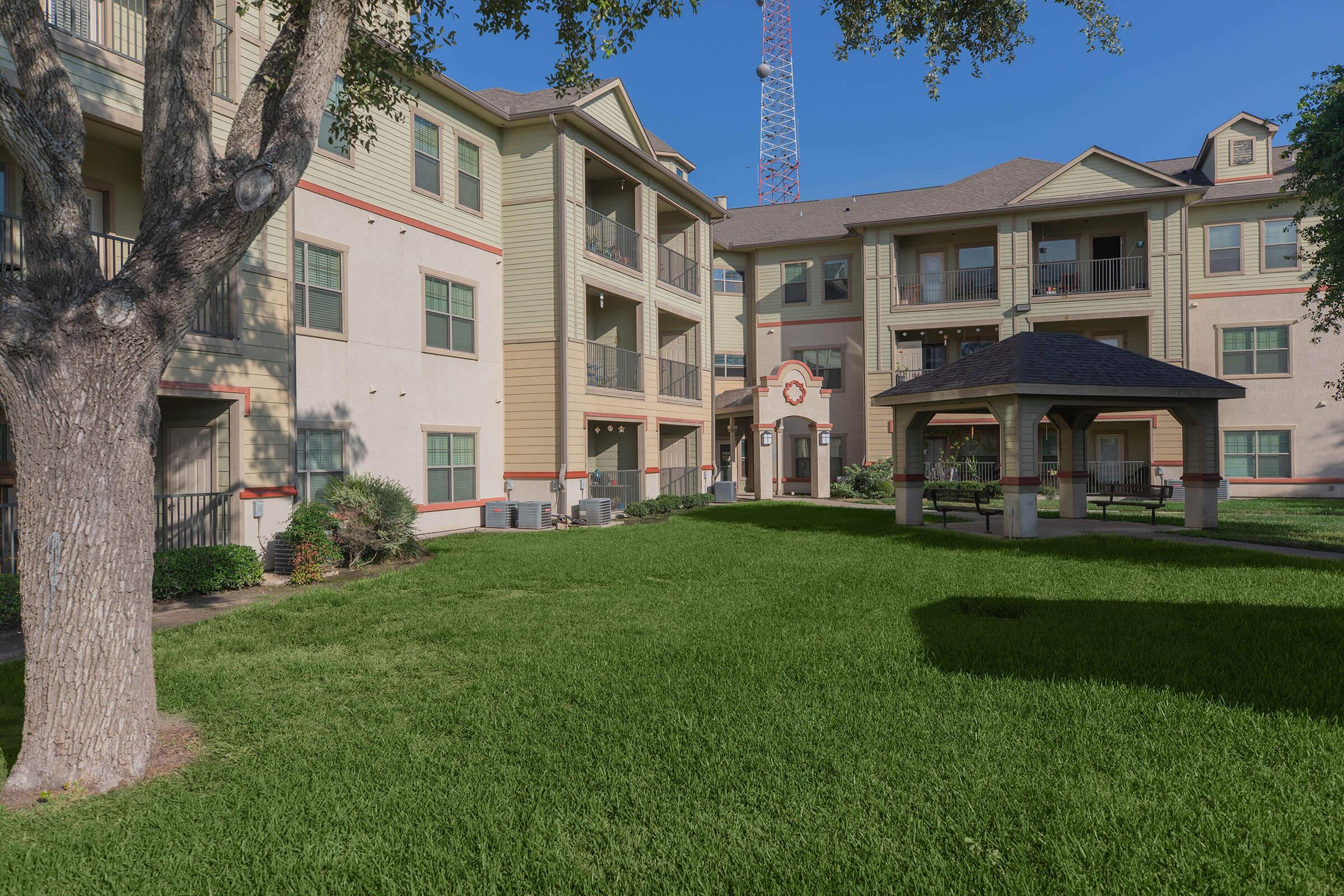 a large lawn in front of a house