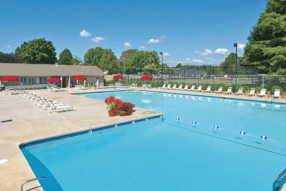 a large pool of water