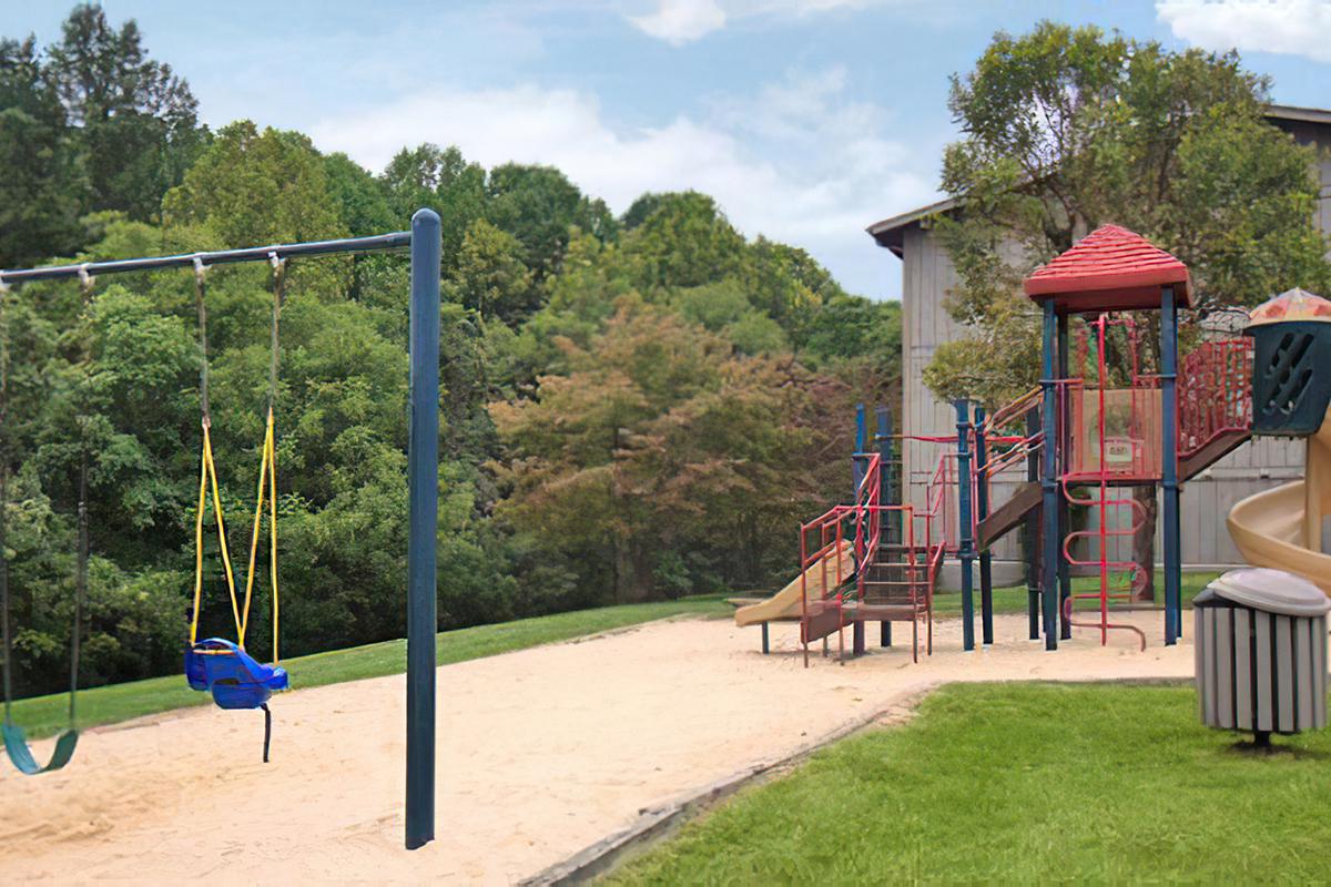 a group of people in a park