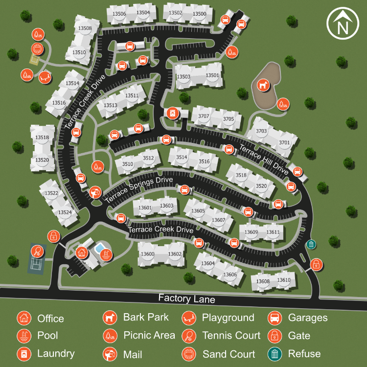 We make every effort to make our website accessible to anybody, especially those with disabilities. If you have question in terms of the relative location of an amenity or apartment home, please give us a call.