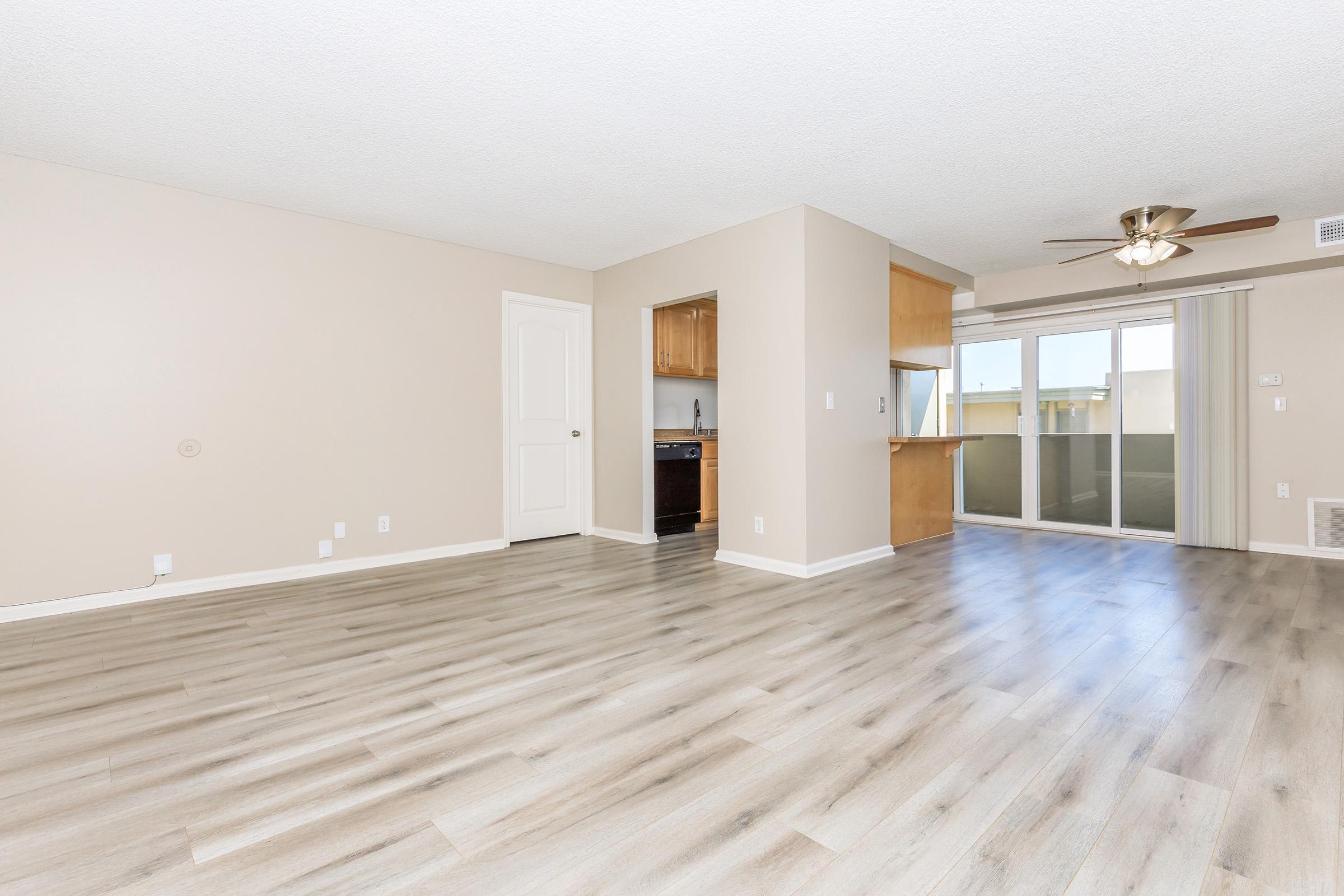 a room with a wooden floor