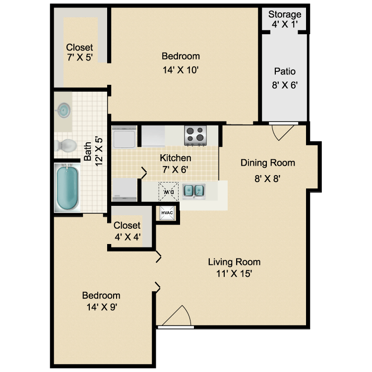 Floor plan image of D