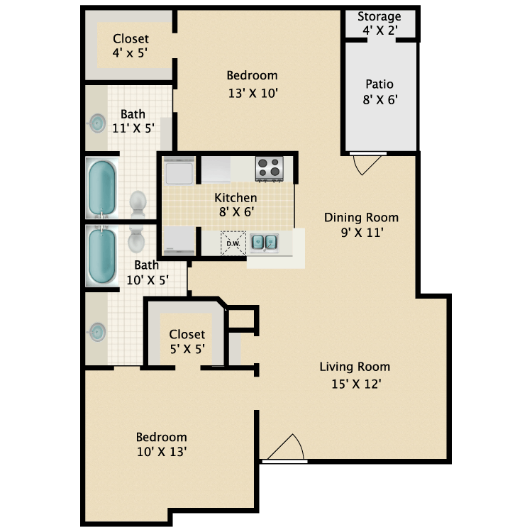 Floor plan image of E