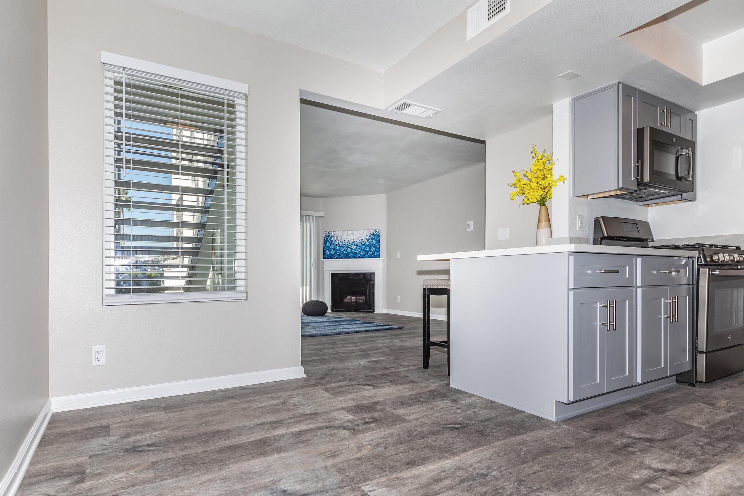 Kitchen at Enclave at Town Square Apartments in Chino, CA