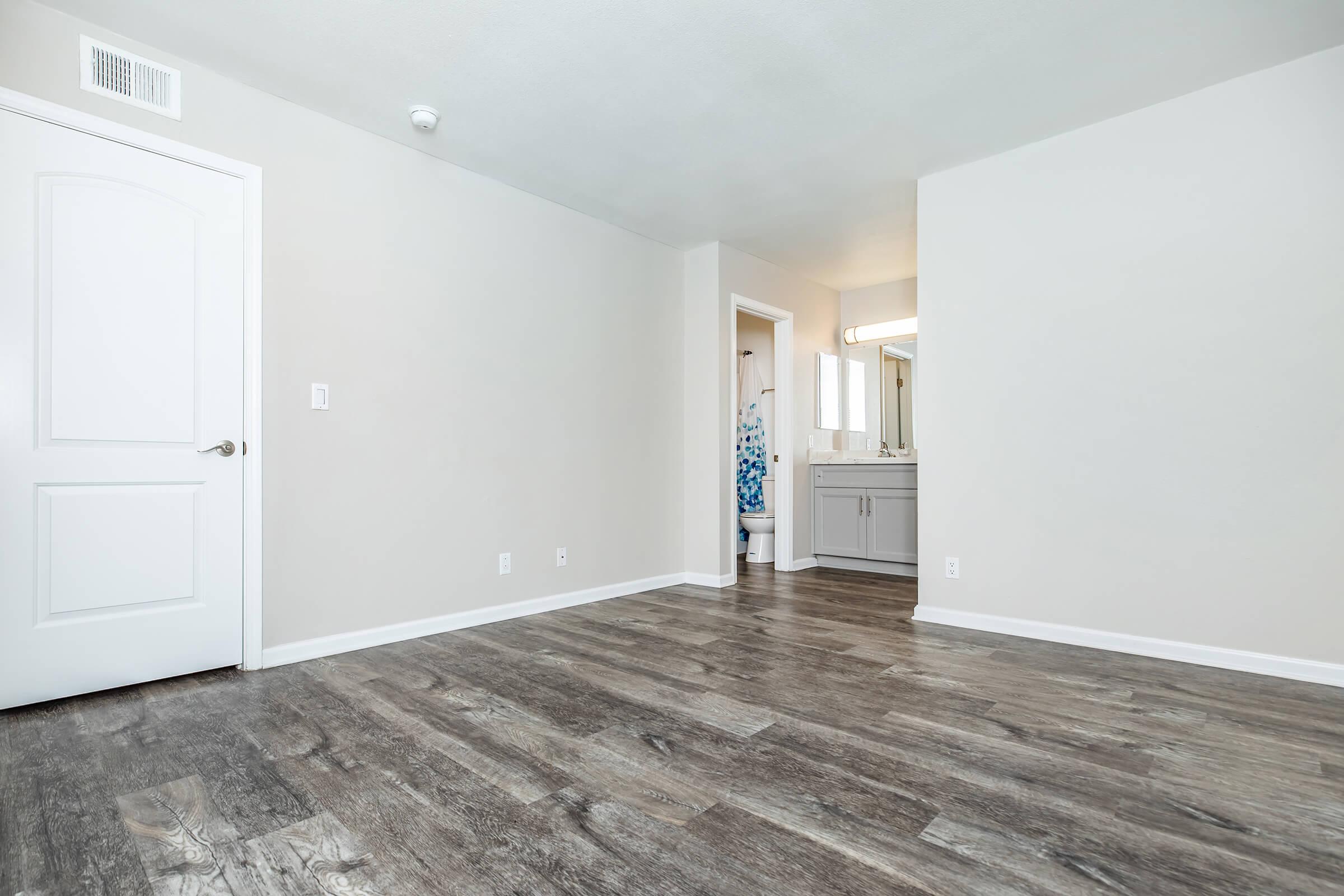 a room with a wooden floor