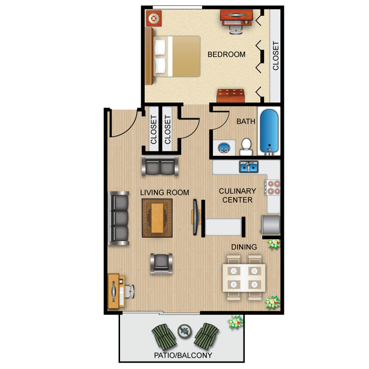Floor plan image of The Cayuga