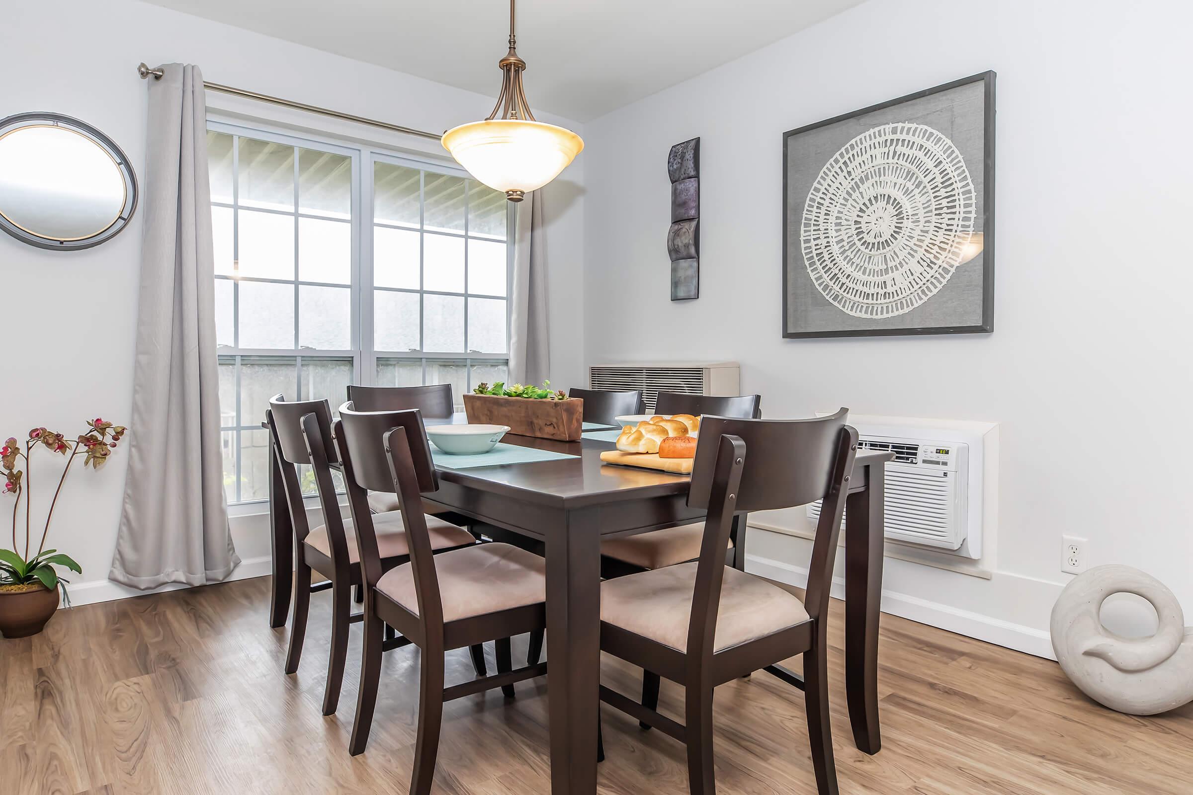 a dining room table