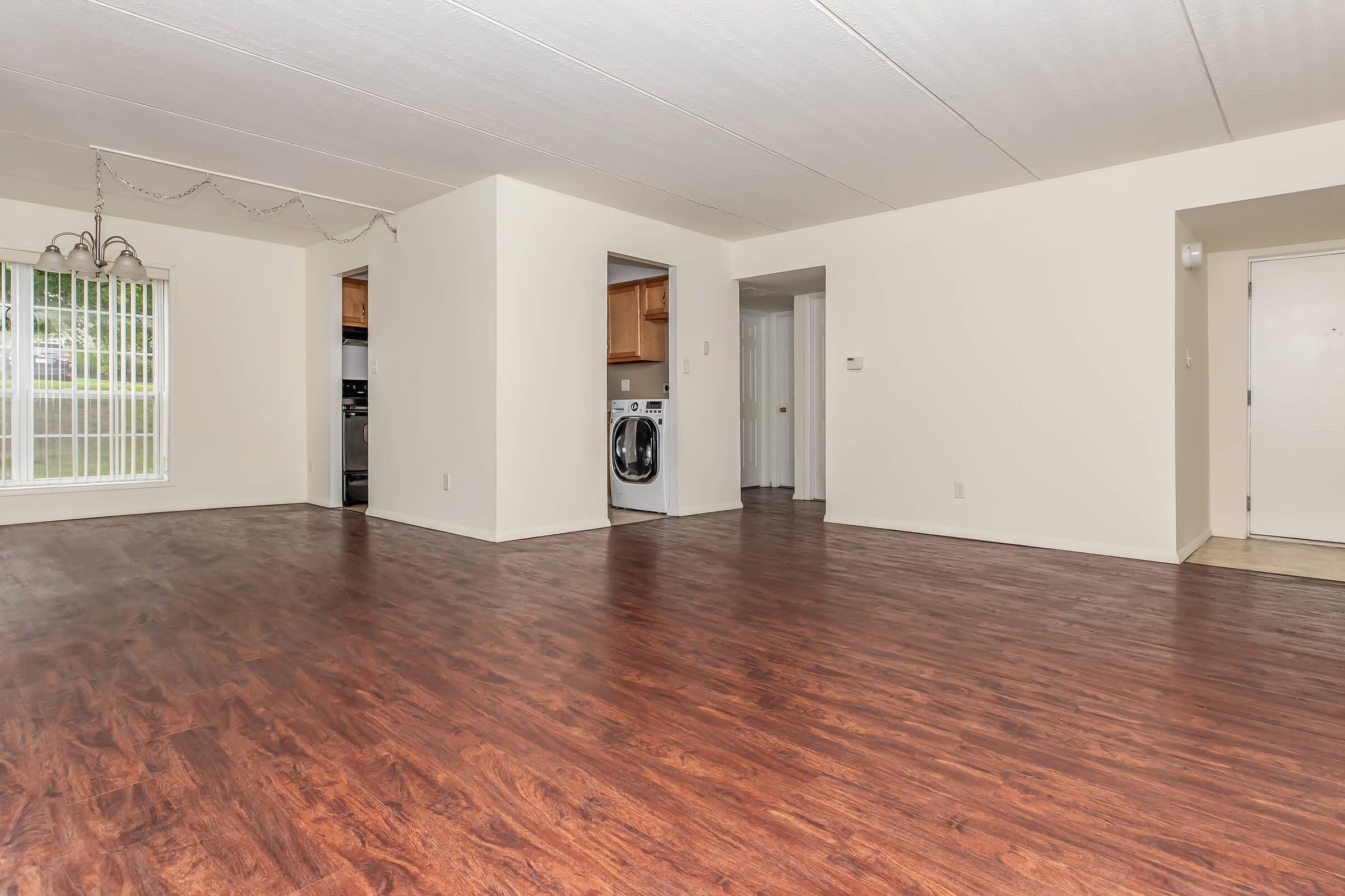 a room with a wooden floor