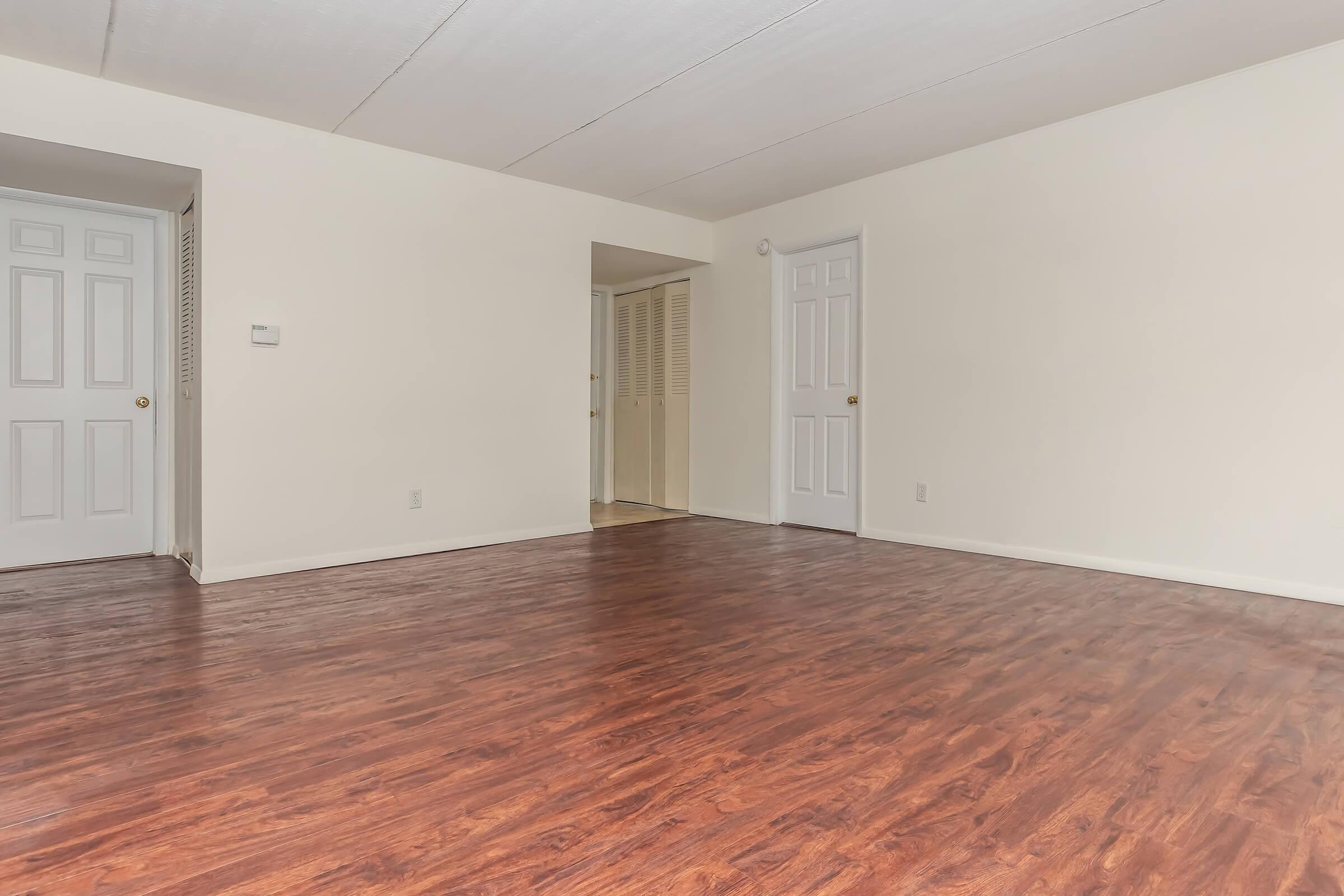 a room with a wooden floor