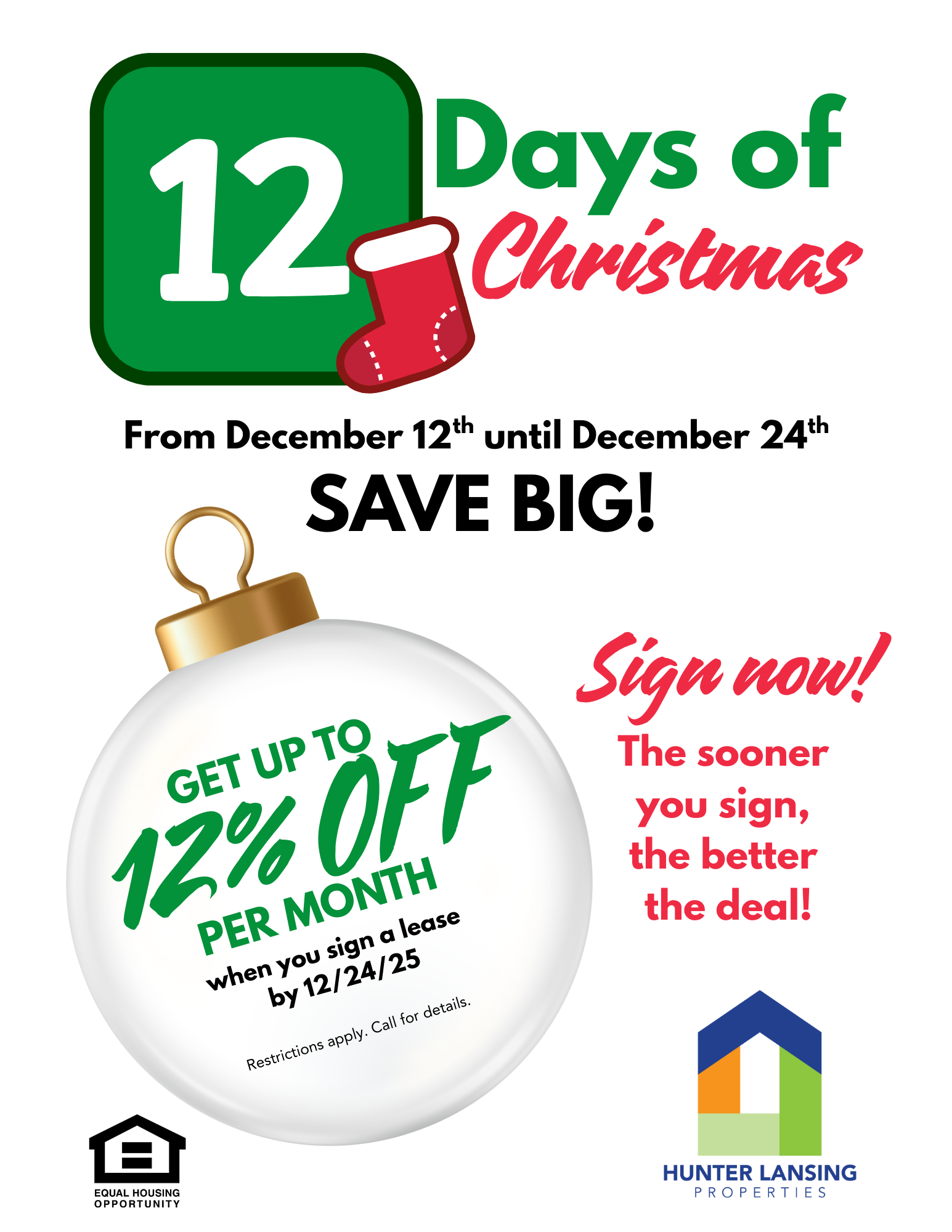 12 Days of Christmas Promotion