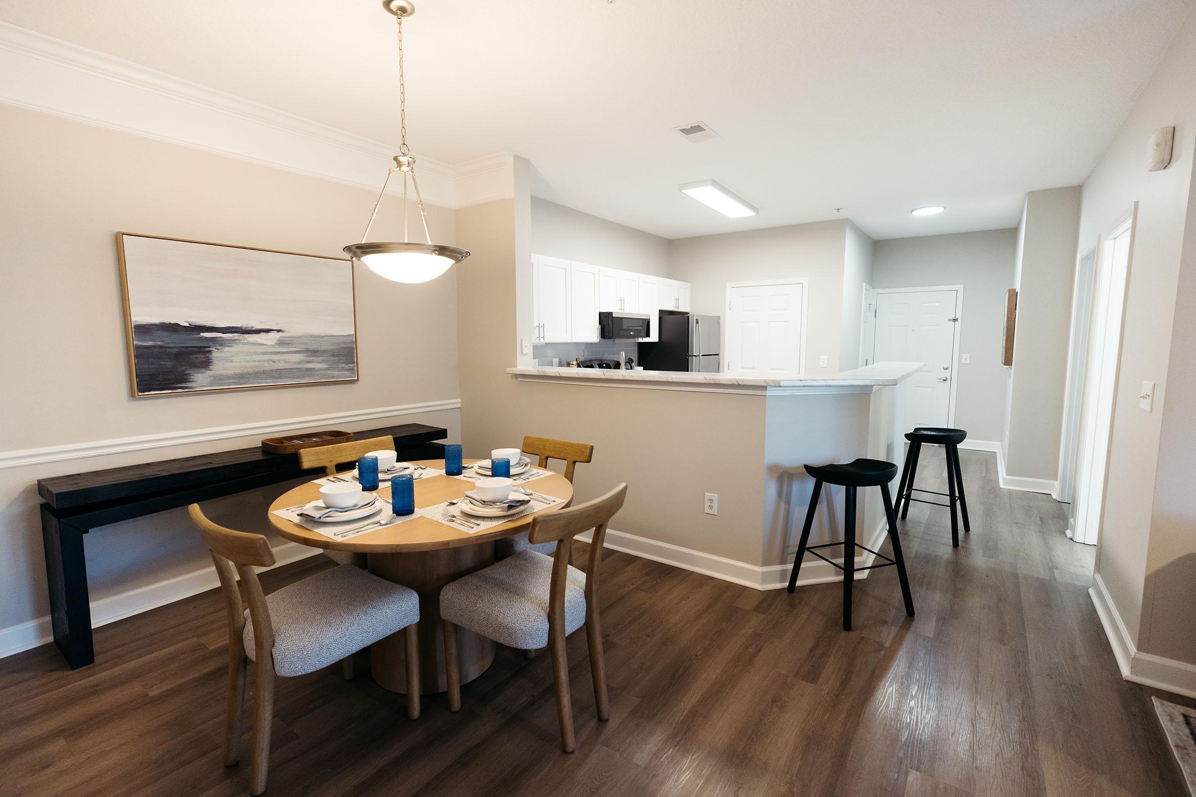 a room with a wooden floor