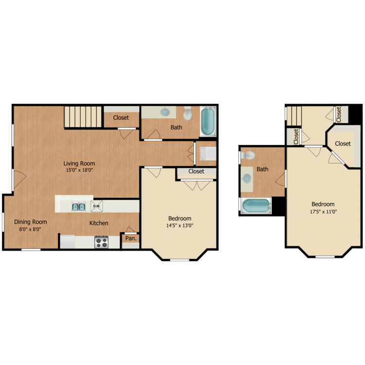 Floor plan image of Hickory