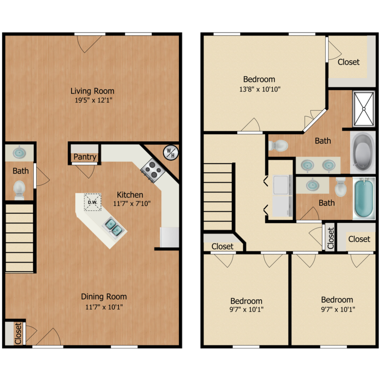 Floor plan image of Hunter