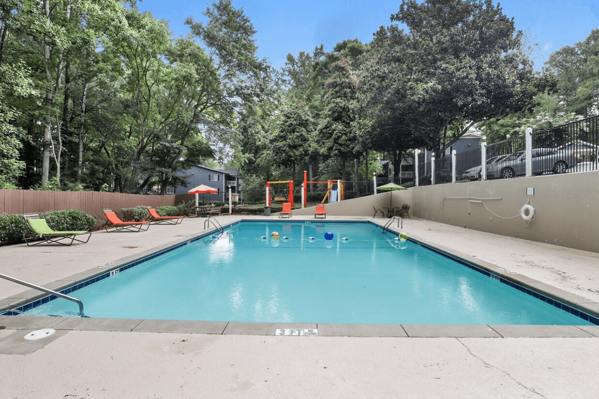 an empty pool