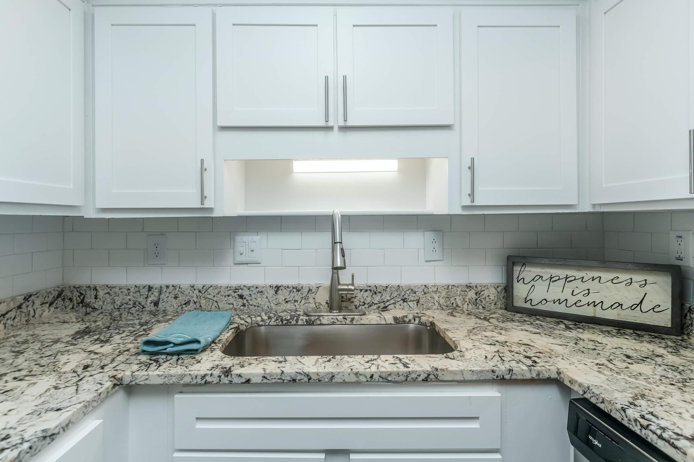 NICE COUNTER TOPS WITH STAINLESS STEEL SINK