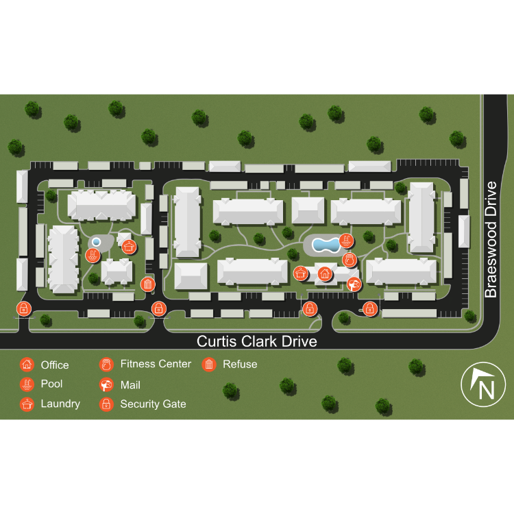 We make every effort to make our website accessible to anybody, especially those with disabilities. If you have question in terms of the relative location of an amenity or apartment home, please give us a call.