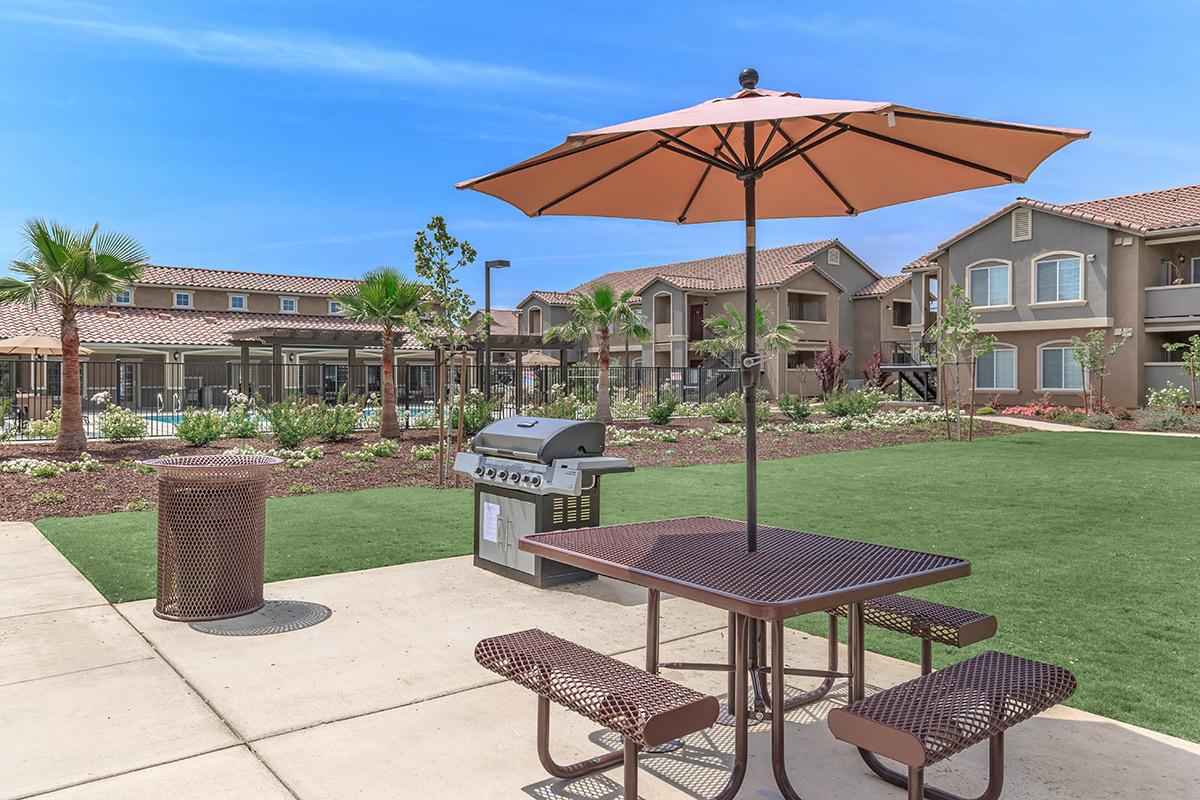 This is the picnic area with barbecue at Boulder Creek