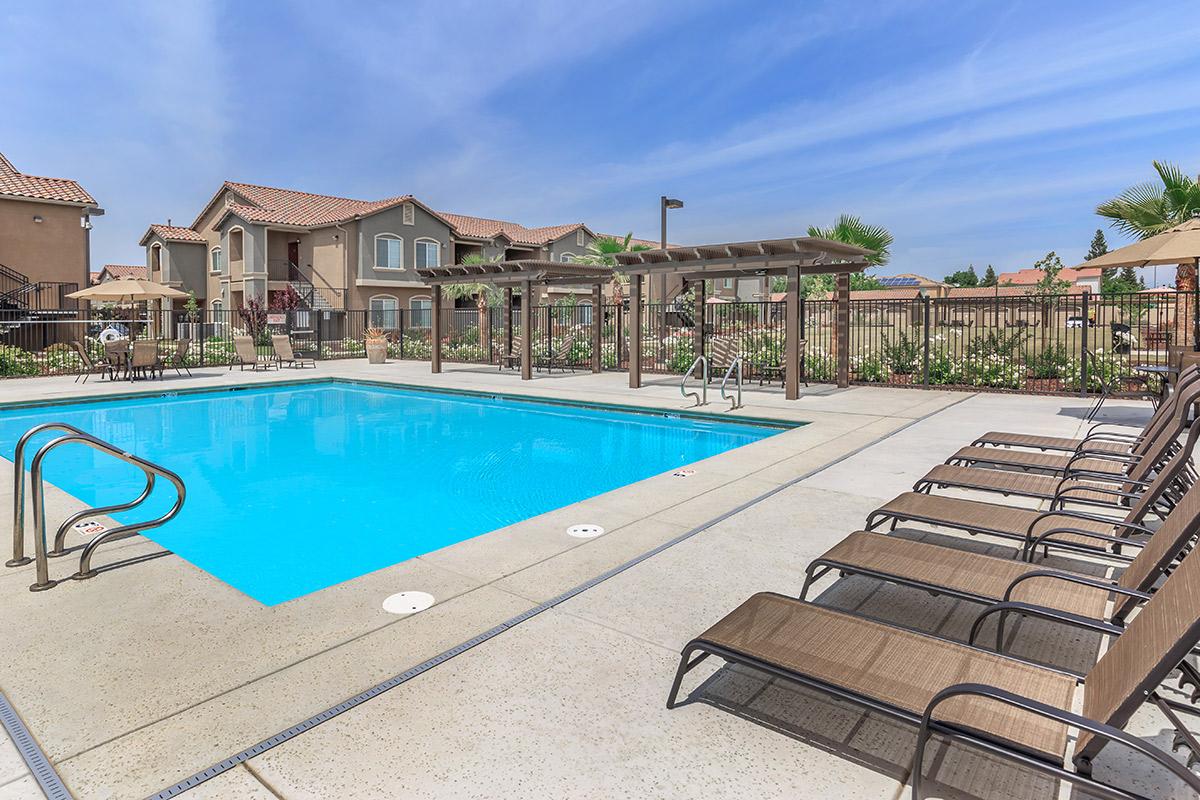 This is the shimmering swimming pool at Boulder Creek