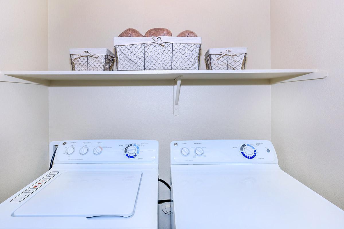 Enjoy the convenience of the in home washer-dryer at Boulder Creek